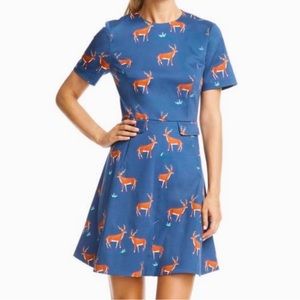 Draper James Deer Love Circle Dress